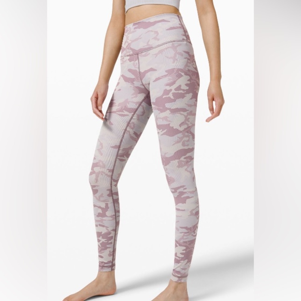 Lululemon wunder under high rise ribbed 28” size 10
